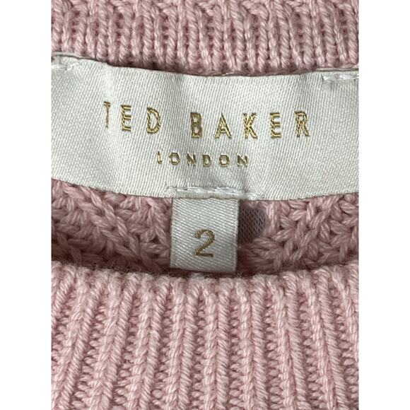 Ted Baker Pink Sunniie Structured sleeve sweater, size 2, EUC - Picture 2 of 11